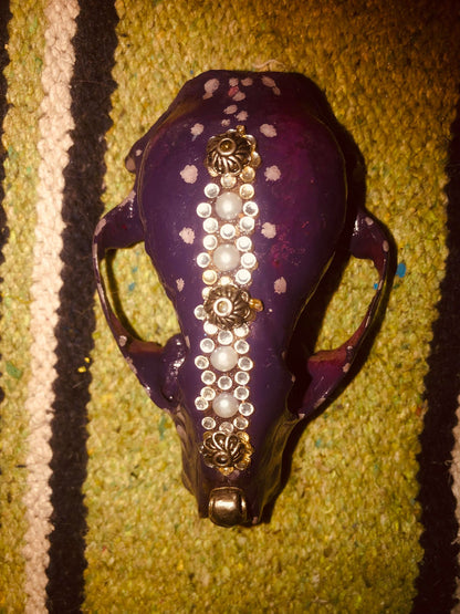 Sonoran Uniquities Hand-Decorated Authentic Possum Skull