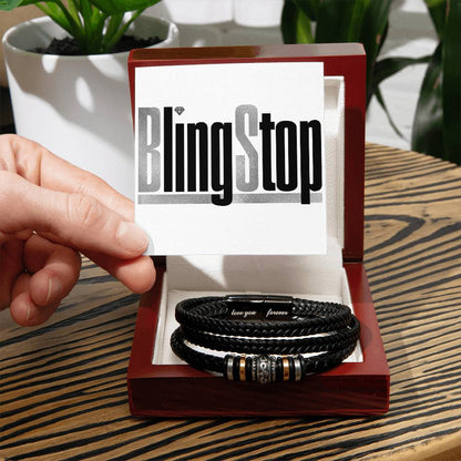 BlingStop Men's Love You Forever Bracelet