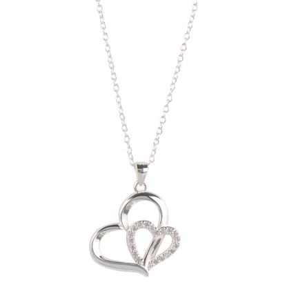 BlingStop Eternity Love Heart Pave Necklace