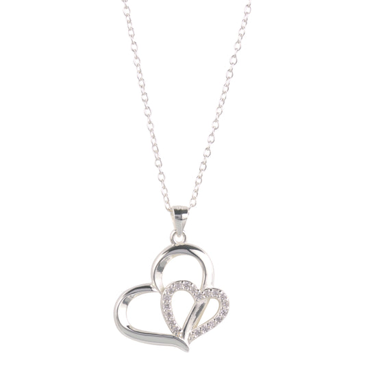 BlingStop Eternity Love Heart Pave Necklace