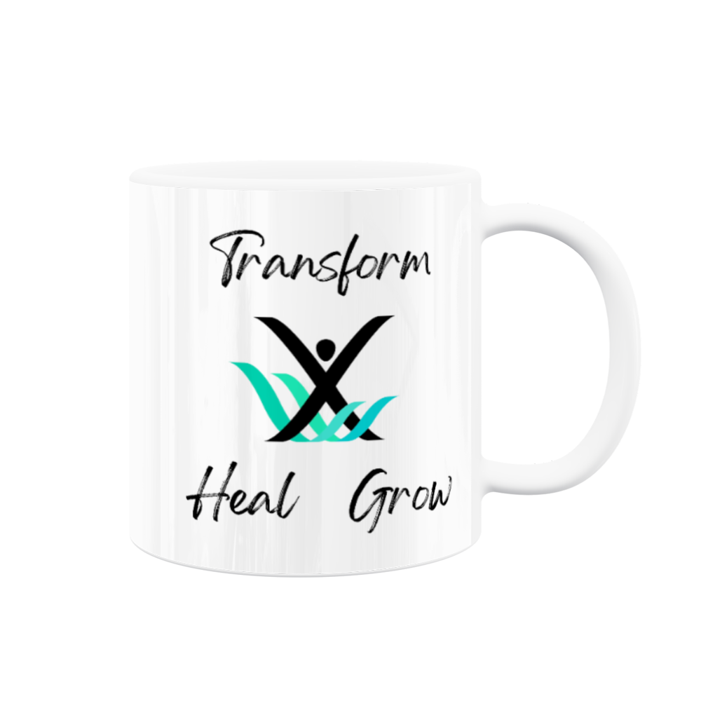 X4M - Transform, Heal, Grow - 11oz White Ceramic Mug